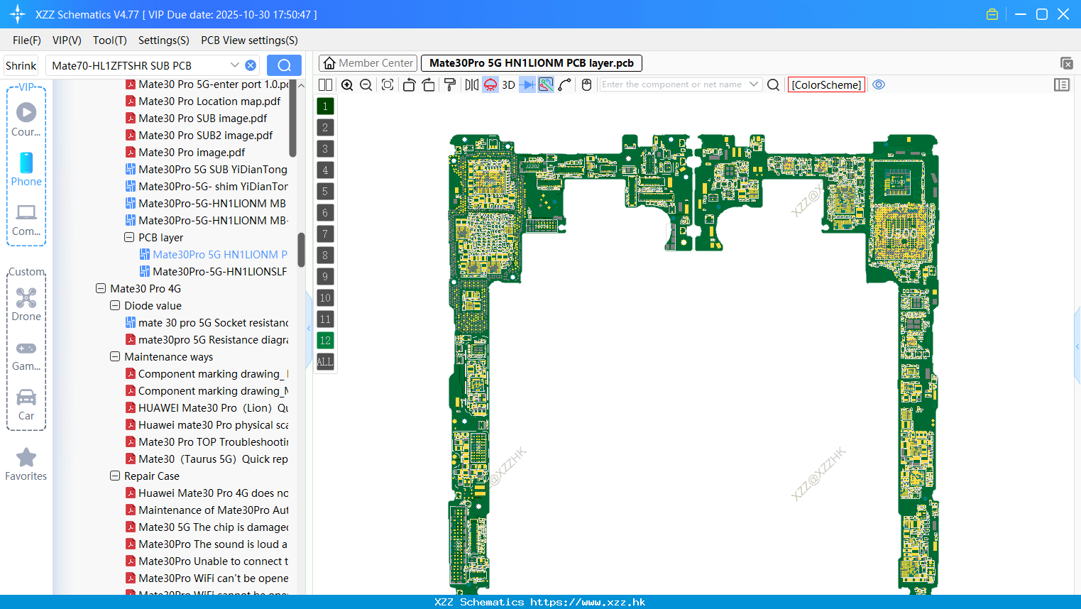 Huawei Mate30Pro 5G HN1LIONM PCB Layer